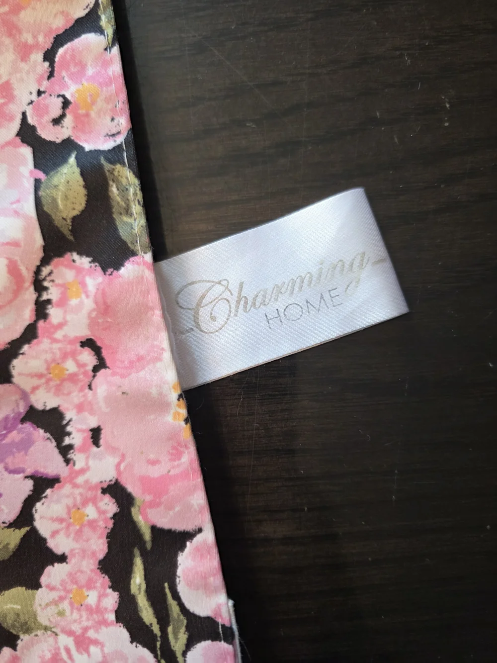 Floral Skull Table Runner in Pink and Black 70 Inches Long